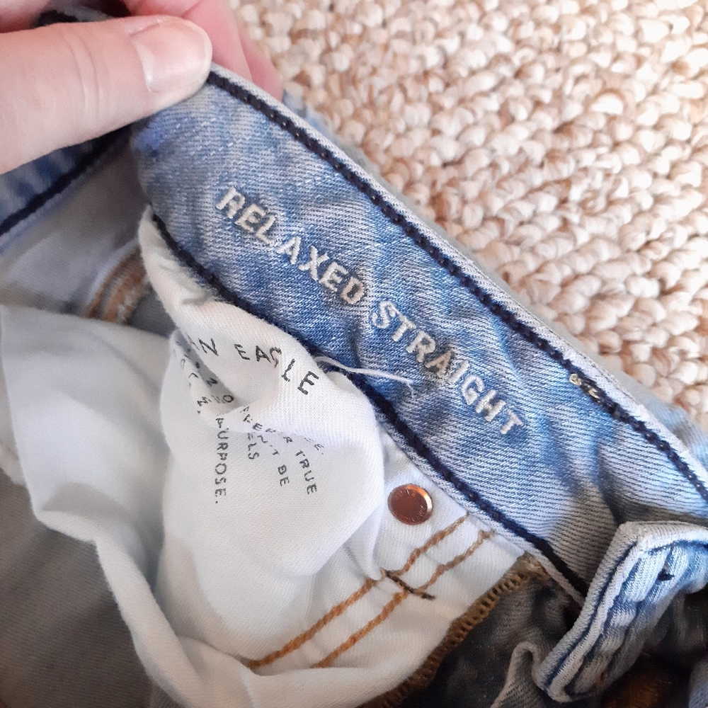 American Eagle Relaxed Straight Jeans size 30X32 - Picture 12 of 14